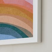 "paper rainbow" - Art Print in Rainbow by Carrie Moradi - Frame Close-up