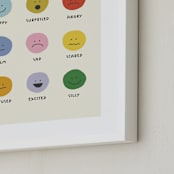 "feelings" - Art Print in Ivory by Ellen Schlegelmilch - Frame Close-up