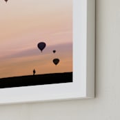 "The Dreamer" - Art Print in Sunset Peach by Lisa Sundin - Frame Close-up