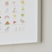 "Lovely alphabet" - Art Print in Daisy by Sabrin Deirani - Frame Close-up