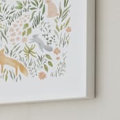 "Flora and Fauna" - Art Print in Rose by Hannah Williams - Frame Close-up
