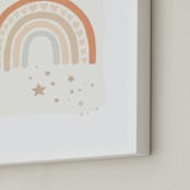 "Rainbow Stars" - Art Print in Sand by Hannah Williams - Frame Close-up