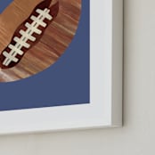 "Let's Play! 1" - Art Print in Denim by Alethea and Ruth - Frame Close-up