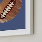 "Let's Play! 1" - Art Print in Denim by Alethea and Ruth - Frame Close-up
