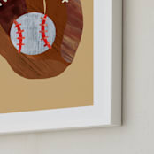 "Let's Play! 4" - Art Print in Sand by Alethea and Ruth - Frame Close-up