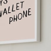 "A Helpful Reminder" - Art Print in Blush by Annie Clark - Frame Close-up