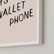 "A Helpful Reminder" - Art Print in Blush by Annie Clark - Frame Close-up