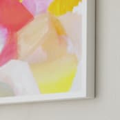 "Fragment 1" - Art Print in Coral by Hooray Creative - Frame Close-up