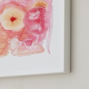 "Magenta Color Study" - Art Print in Magenta by Maggie Ramirez Burns - Frame Close-up