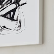 "Hipoisie" - Art Print in Black by Misty Hughes - Frame Close-up