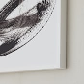 "Holy Note" - Art Print in Black by Misty Hughes - Frame Close-up