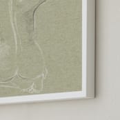"Sketch 033" - Art Print in beige by Cecilia La Mela - Frame Close-up