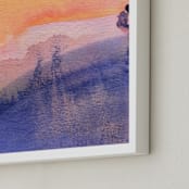 "That Light" - Art Print in Glorious shade of salmon by Aimee Siberon - Frame Close-up