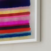 "Free" - Art Print in Hot Pink by HAPI ART - Frame Close-up