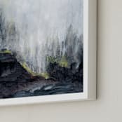 "The Clearing" - Art Print in Grey blue by Mande Calhoun - Frame Close-up