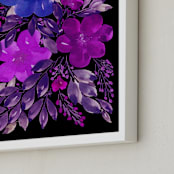 "black is beauty_3" - Art Print in purple by Ramoncita - aticnomar - Frame Close-up