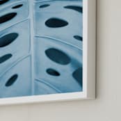 "Color Palette l" - Art Print in Blue Lagoon by Debra Pruskowski - Frame Close-up