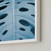 "Color Palette l" - Art Print in Blue Lagoon by Debra Pruskowski - Frame Close-up