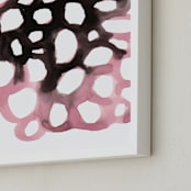 "pink lotus" - Art Print in pink by Kelly Witmer - Frame Close-up
