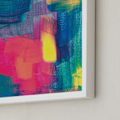 "Abstract Painting3" - Art Print in red by Ramoncita - aticnomar - Frame Close-up