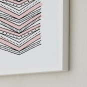 "Free Spirit" - Art Print in light pink by Chasity Smith - Frame Close-up