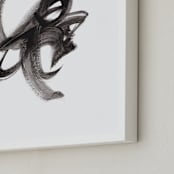 "Epiphany" - Art Print in Black by Misty Hughes - Frame Close-up