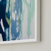 "Kyanite Absolute" - Art Print in Green by Misty Hughes - Frame Close-up