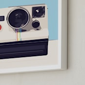 "camera" - Art Print in regent st blue by Leanne Friedberg - Frame Close-up