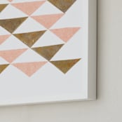 "Abstract Muted 2" - Art Print in Blush Pink by Kelly Nasuta - Frame Close-up