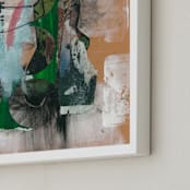 "Alameda" - Art Print in Terra Cotta by Misty Hughes - Frame Close-up