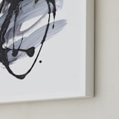 "Yod" - Art Print in Grey by Misty Hughes - Frame Close-up
