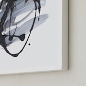 "Yod" - Art Print in Grey by Misty Hughes - Frame Close-up