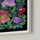 "beauty is black_4" - Art Print in green by Ramoncita - aticnomar - Frame Close-up