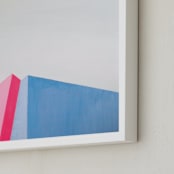 "Bridge 02 " - Art Print in Rose Pink by jinseikou - Frame Close-up