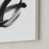 "Trail Blazer" - Art Print in Black by Misty Hughes - Frame Close-up