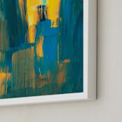 "Abstract Painting5" - Art Print in green by Ramoncita - aticnomar - Frame Close-up