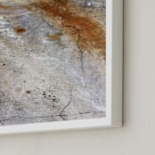 "Urban Abstract" - Art Print in Warm Grey by Becky Nimoy - Frame Close-up