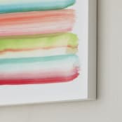 "Popsicle Colors" - Art Print in Raspberry by Monica Janes Fine Art - Frame Close-up