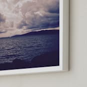 "Stormy Sky" - Art Print in Storm blue by Sea and Sky - Frame Close-up