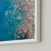 "Turquoise I" - Art Print in Turquoise Blue by lulu and isabelle - Frame Close-up