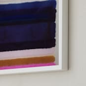 "Do It Anyway 2" - Art Print in Navy by HAPI ART - Frame Close-up