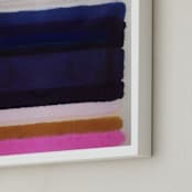 "Do It Anyway 2" - Art Print in Navy by HAPI ART - Frame Close-up
