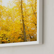 "Autumn In New York" - Art Print in burnt yellow by R studio - Frame Close-up