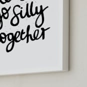 "silly together" - Art Print in black by Phrosné Barwood - Frame Close-up