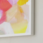 "Fragment 1" - Art Print in Coral by Hooray Creative - Frame Close-up