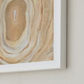"Gold Agate" - Art Print in Beige by Rebecca Pollard - Frame Close-up