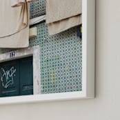 "Alfama" - Art Print in Teal by Heather Deffense - Frame Close-up