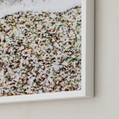 "Glass Beach" - Art Print in Sea Glass by Annie Montgomery - Frame Close-up