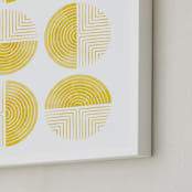 "Labyrinth" - Art Print in Honey by Amber Barkley - Frame Close-up