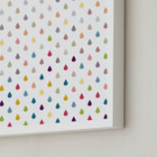 "Coloring Raindrops" - Art Print in Purist by Erin Niehenke - Frame Close-up